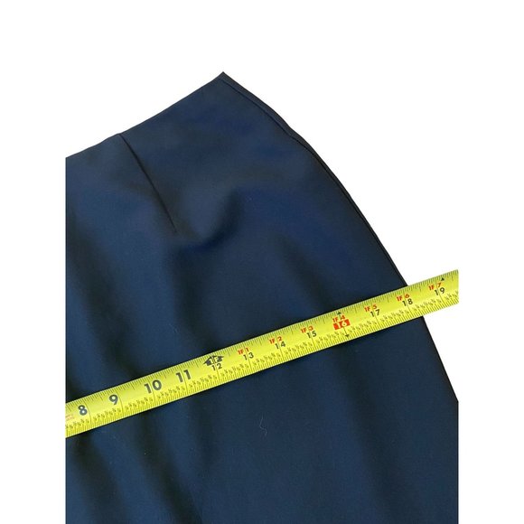 Sag Harbor VTG Y2K Womens Skirt 4P Black Midi Floral Satin Hem Cottage Fairy - Picture 8 of 10